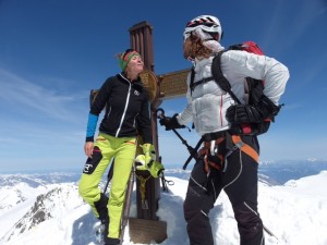 Mit-Sonja-am-Gipfel Großglockner2015 
